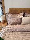 Housse de couette bbh 3 pieces beige rose