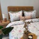 Housse de couette 6 Pieces floral baroque pastel