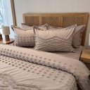 Housse de couette bbh 3 pieces beige rose