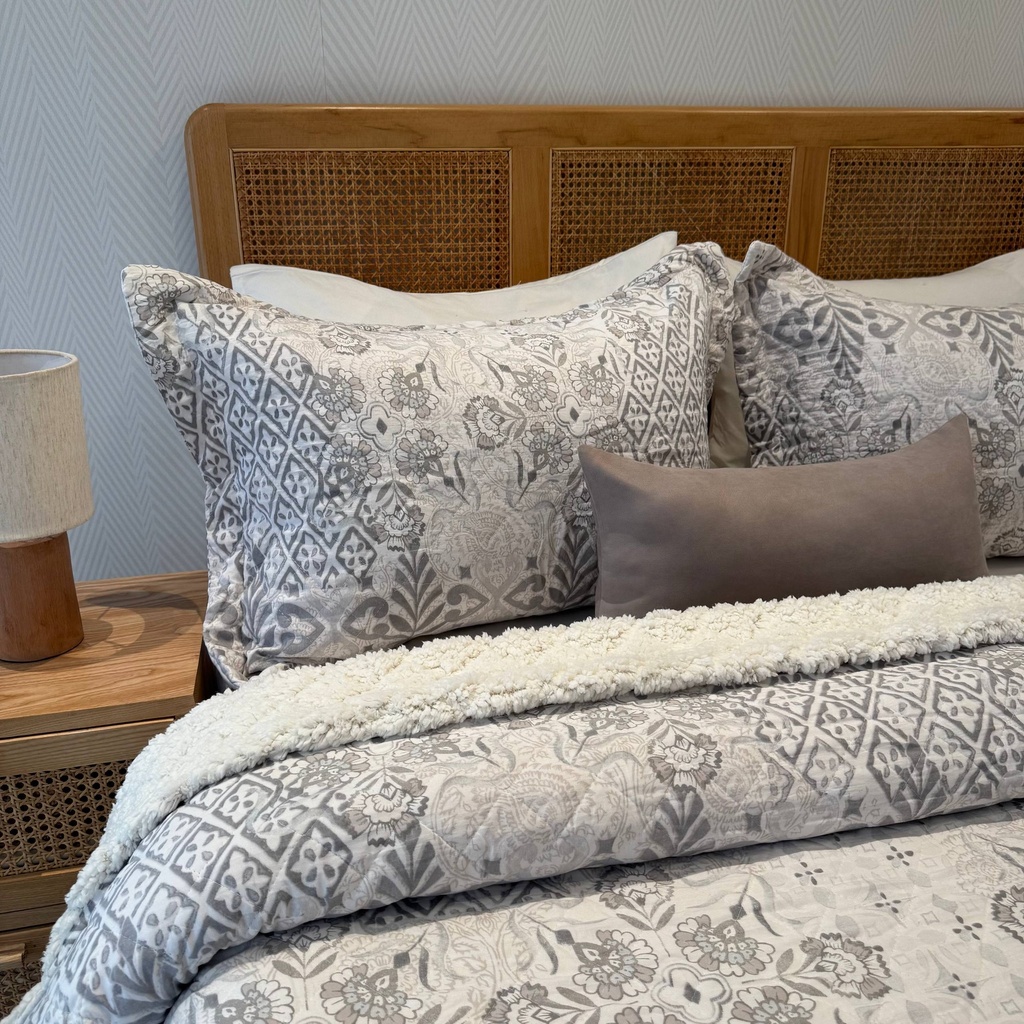Couverture 3 Pieces Elegance Gris 