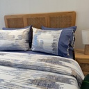 Housse de couette Dentelle Bleu Horizon 6 Pieces 100% Coton
