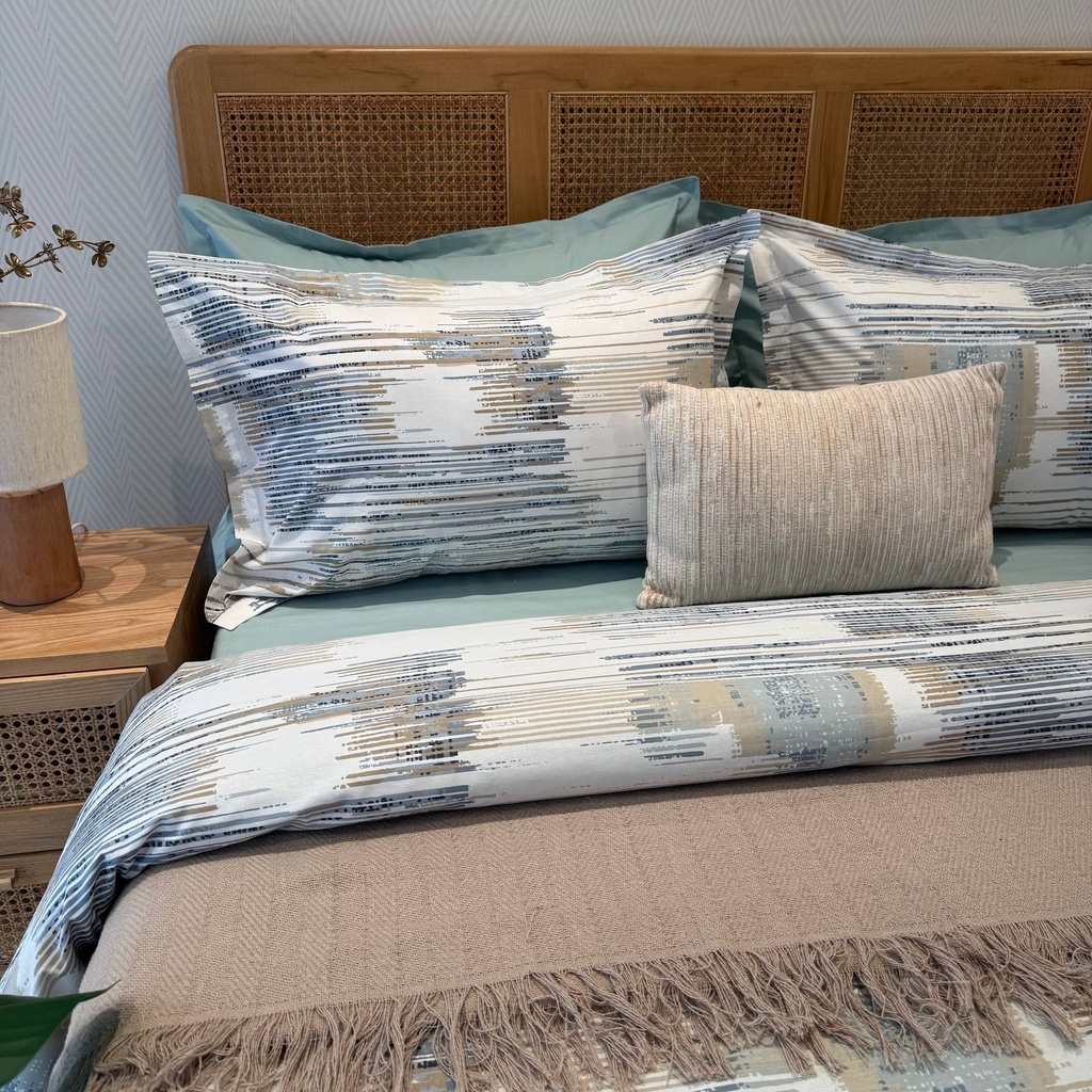 Housse de couette Brume D'azur 6 pieces 100% Coton