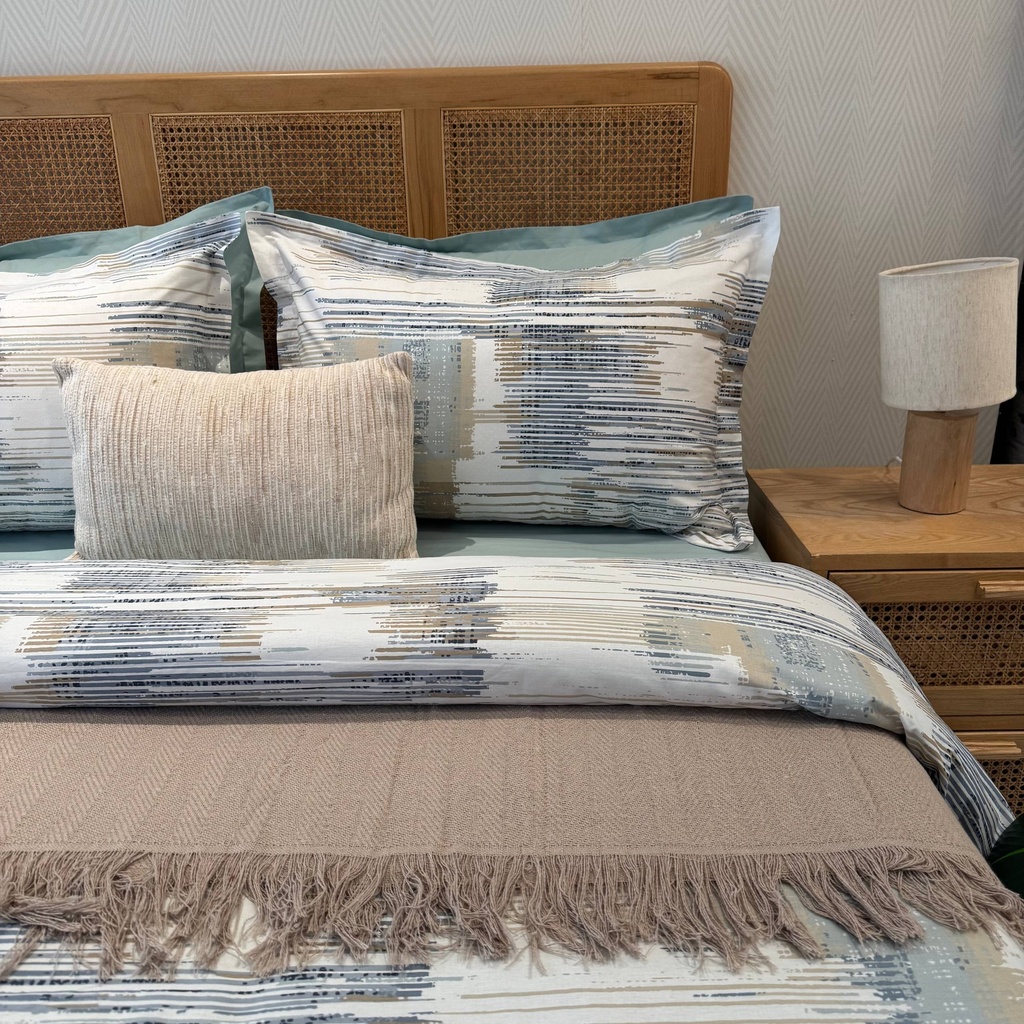 Housse de couette Brume D'azur 6 pieces 100% Coton