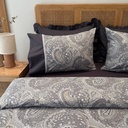 Housse de couette dentelle Elegance Gris