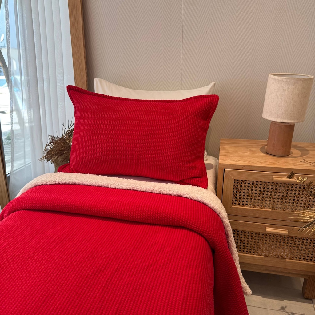 Couverture Double Face sherpa 1 Place Rouge