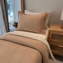 Couverture Double Face sherpa 1 Place Beige