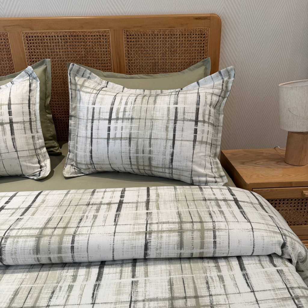 Parure de drap 6 pieces Emeraude Nature 