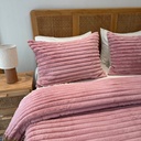 Couverture 3 Pieces Rose Velour