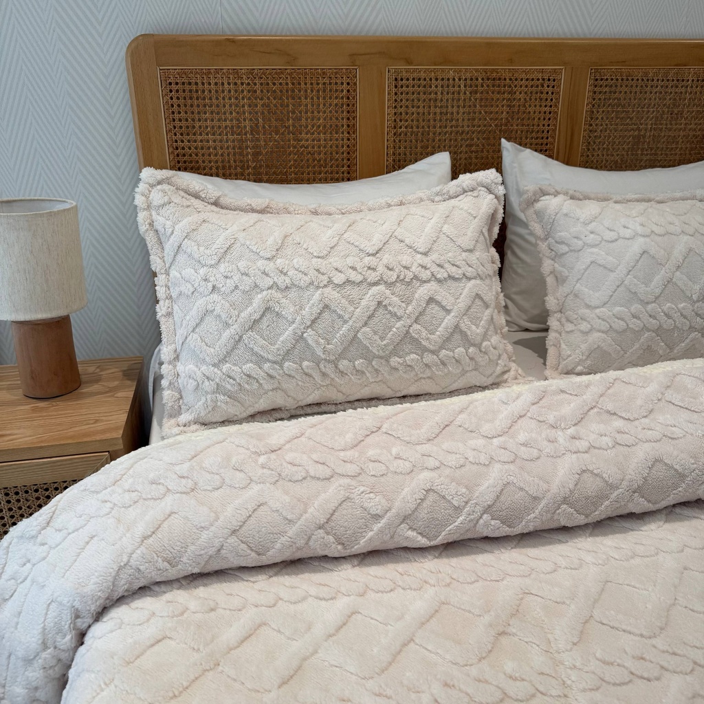 Couverture 3 Pieces Berbere Blanc