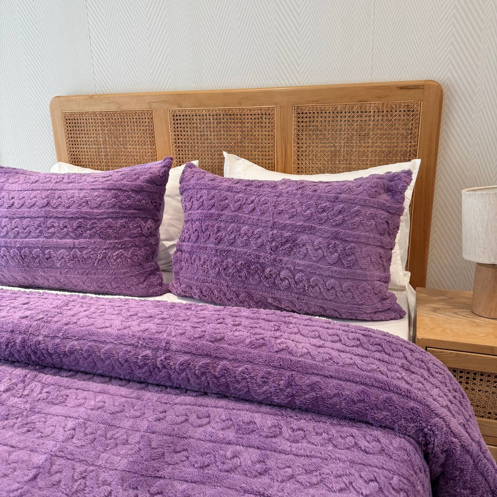 Couverture 3 Pieces Berbere Violet