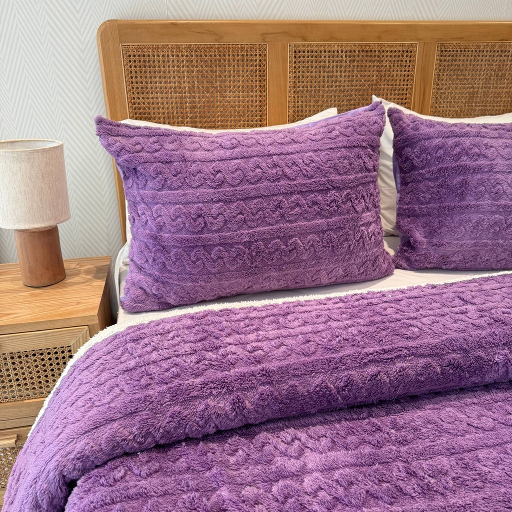 Couverture 3 Pieces Berbere Violet