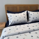 Parure de drap 6 Pieces Blue Botanique