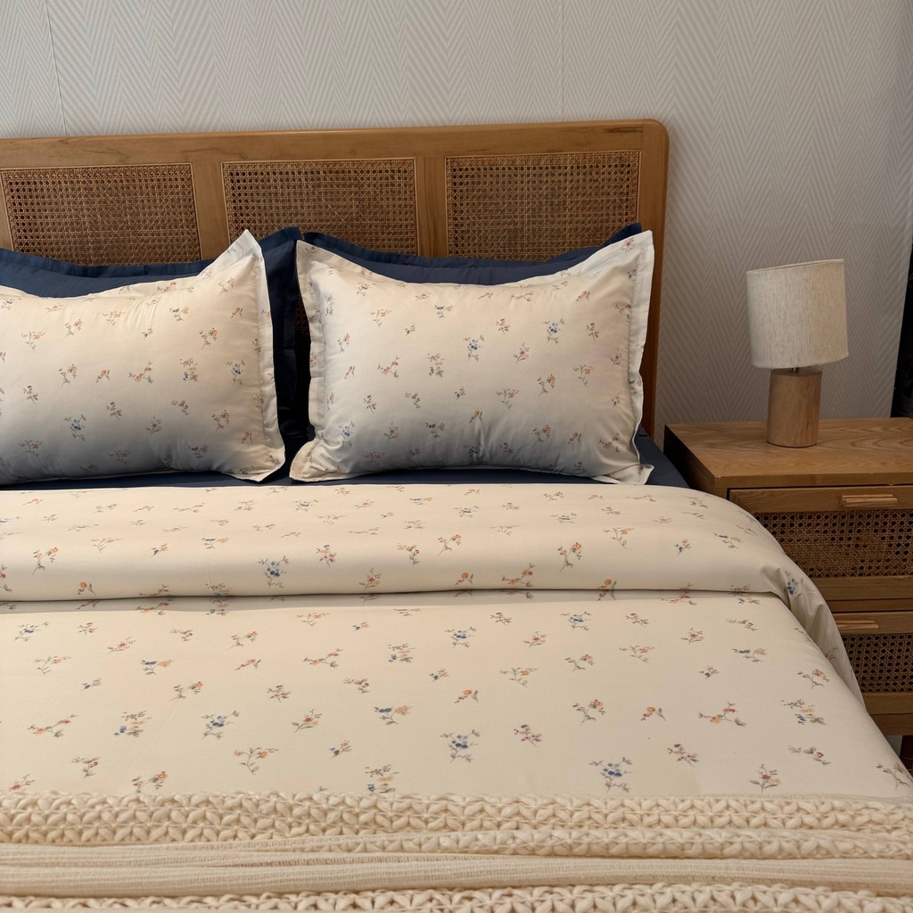 Parure de drap 6 Pieces Douceur bleu