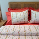 Housse de couette Dentelle Jardin Rose 6 Pieces 100% Coton