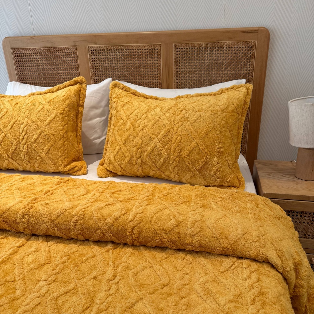 Couverture 3 Pieces BBH Berbere Moutard