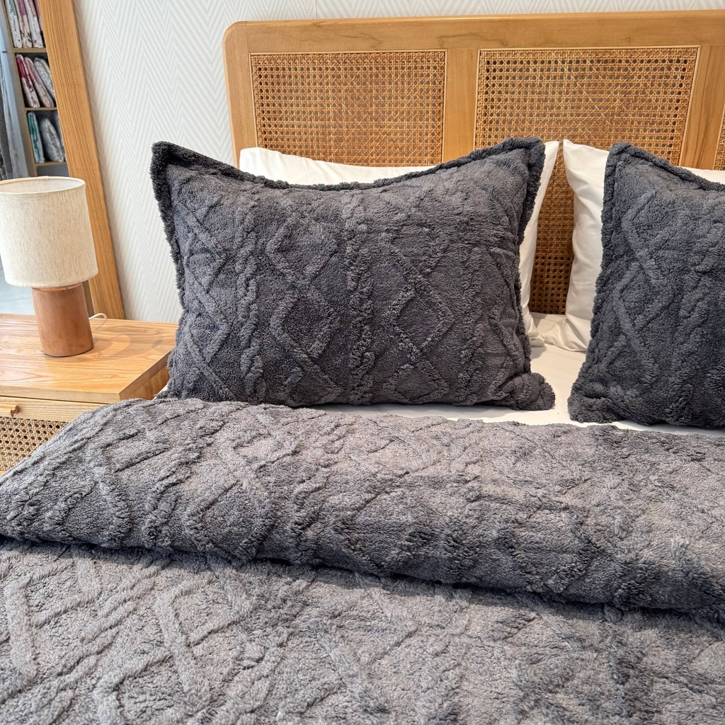 Couverture 3 Pieces BBH Berbere Gris