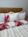 Couverture 6 Pieces velour Blanche