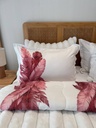 Couverture 6 Pieces velour Blanche