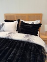 Couverture 6 Pieces velour Noir