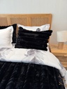 Couverture 6 Pieces velour Noir