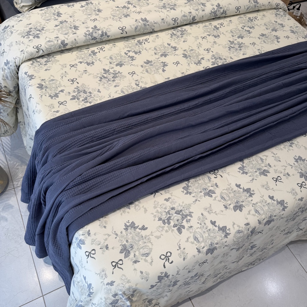 Parure de drap 6 Pieces Blue New