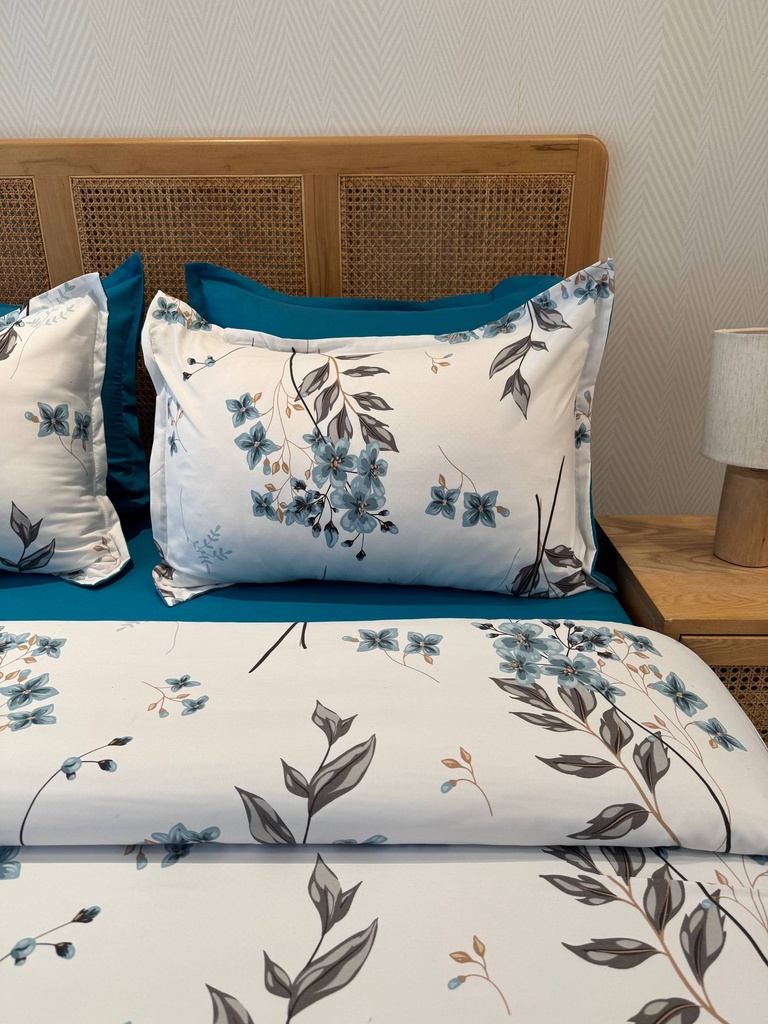 Housse de couette 6 Pieces Azur Blue New