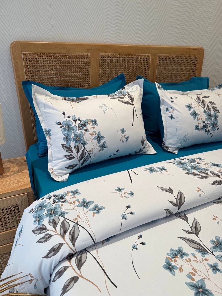 Housse de couette 6 Pieces Azur Blue New