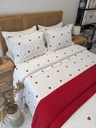 Couvre lit Guzel 6 Pieces coeur rouge