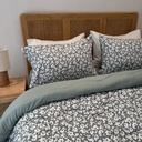 Couette 4 Pieces Fleur New Vert