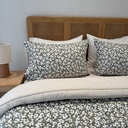 Couette 4 Pieces Fleur New Blanc
