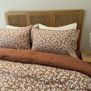 Couette 4 Pieces Fleur New Brique