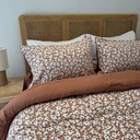 Couette 4 Pieces Fleur New Brique