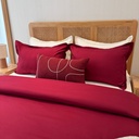 Housse De Couette 7 pièces Rouge Bordeaux 