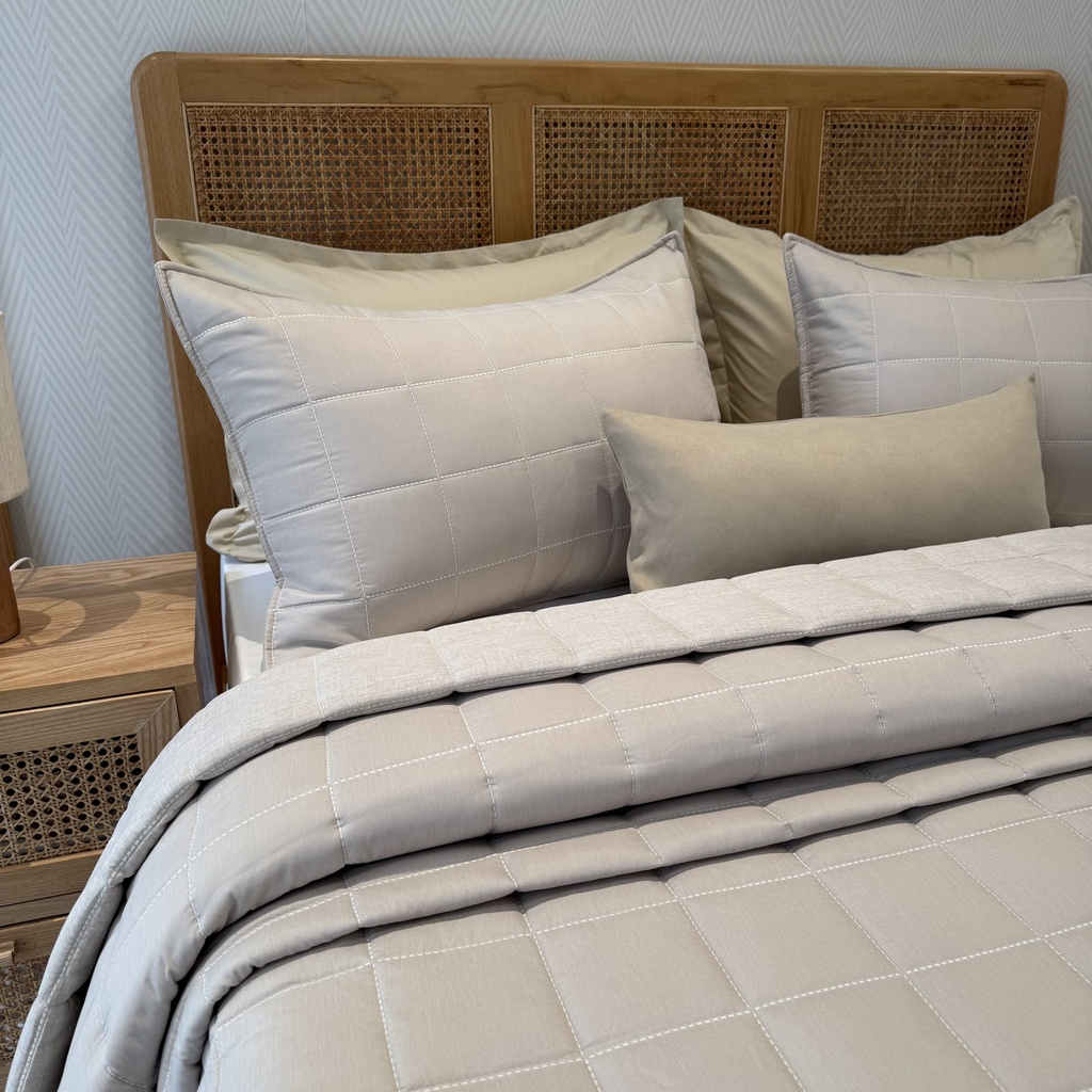 Couvre lit Monterol 3 Pieces Blanc