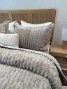 Couverture 3 Pieces Double face imprime BBH Beige