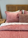 Couverture 3 pieces double face imprimée bbh rose