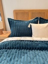 Couverture 3 pieces double face imprimée bbh blue vert