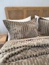 Couverture 3 Pieces Double face imprime BBH Marron