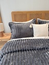 Couverture 3 pieces double face imprimée bbh gris