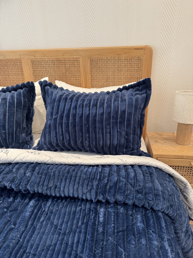 Couverture 3 Pieces Double face Imprimer Blue Motif 2