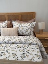 Housse de couette 6 Floral Élégance – Taupe