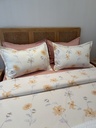 Housse de couette 6 Floral Champêtre – Jaune Doré & Bleu Lavande