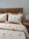 Housse de couette 6 Floral Champêtre – Jaune Doré & Bleu Lavande