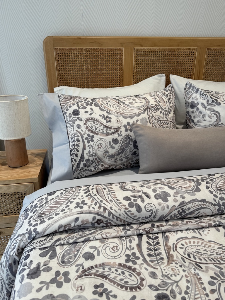 Parure de drap PoloPolo 4 Pieces Motif 2 Gris 