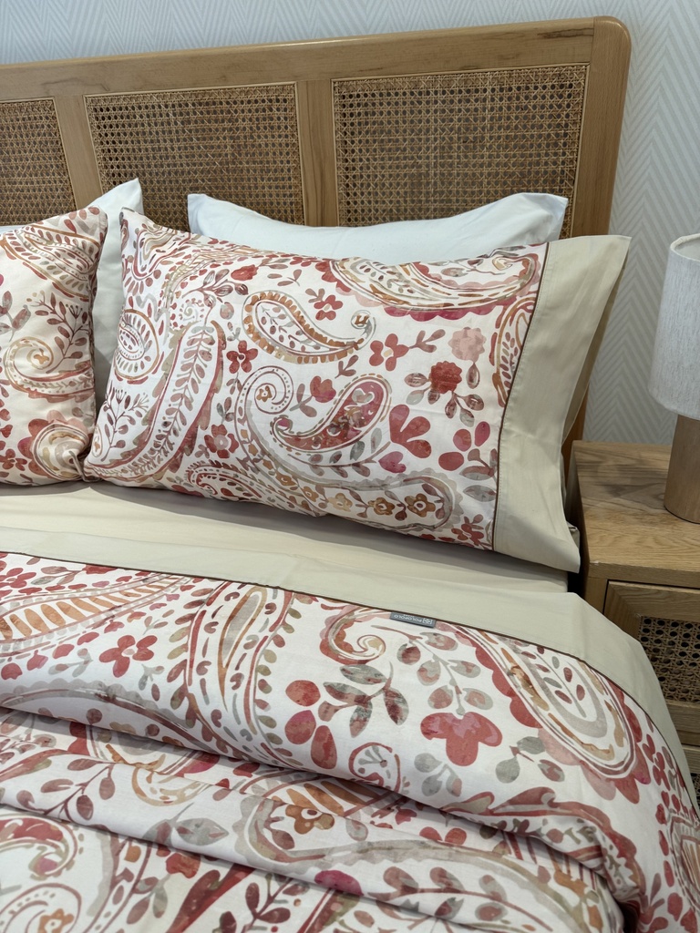 Parure de drap PoloPolo 4 Pieces Motif 2 Rose