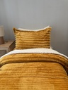 Couverture rayure une place 2 Pieces BBH Moutard
