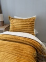 Couverture rayure une place 2 Pieces BBH Moutard