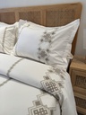 Housse de couette 6 Pieces 100% Coton Sofia Beige