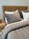 Couverture 5 Pieces double face taupe