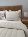 Couverture 5 Pieces double face blanc cassé